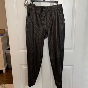 Brand new faux leather cargo pants by spanx